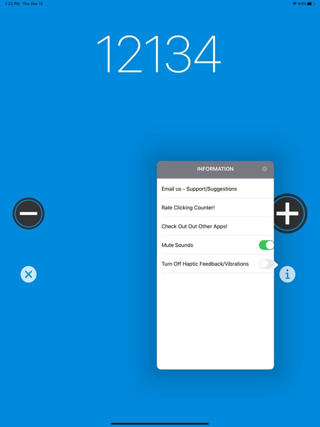 Clicking Counter Simple Tally iPad screenshot 6