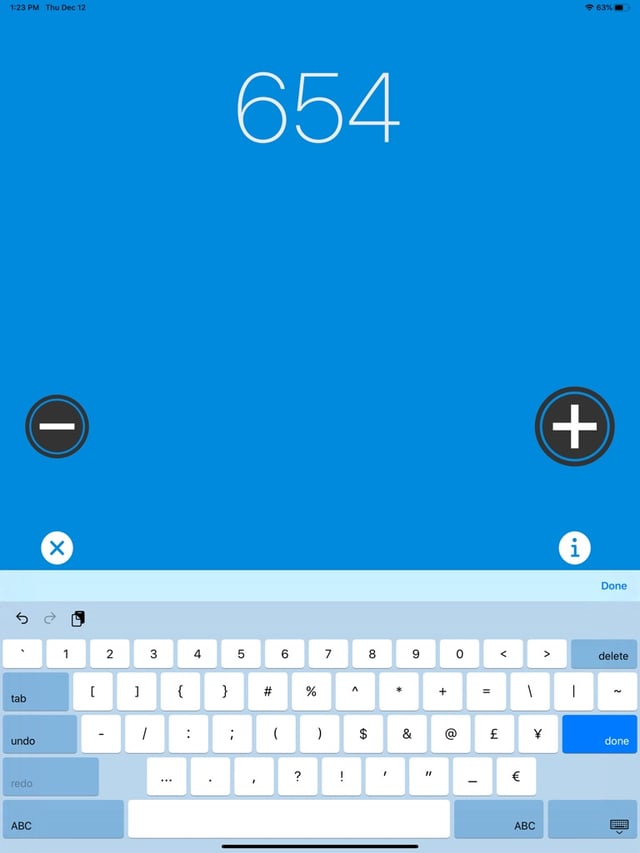 Clicking Counter Simple Tally iPad screenshot 7