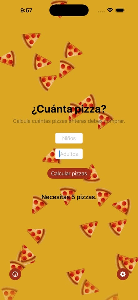 How Much Pizza? iPhone screenshot 2