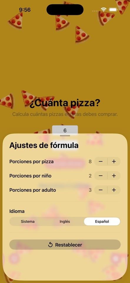How Much Pizza? iPhone screenshot 8
