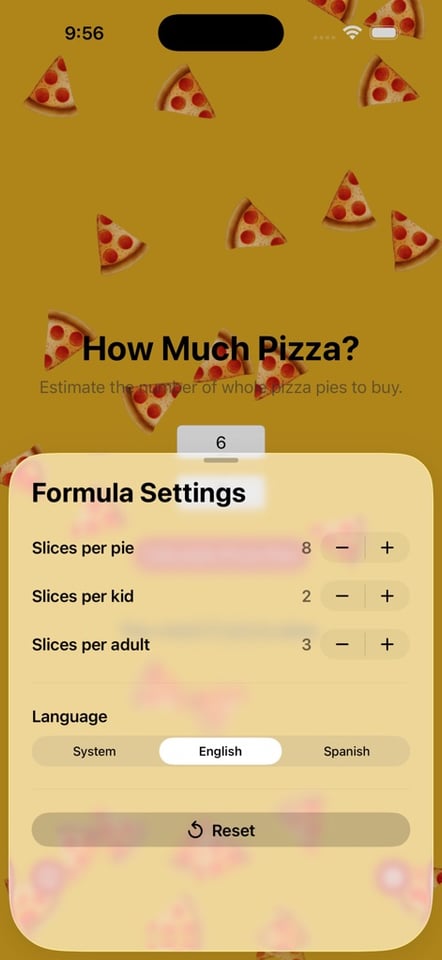How Much Pizza? iPhone screenshot 9