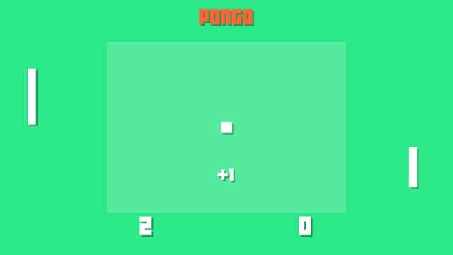 Pingo Pongo Pong gameplay instructions for moving a paddle